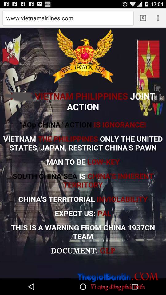 Hacker TQ tan cong VietnamAirline 3