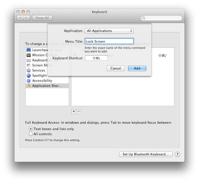 Cách thiết lập phím tắt để khoá nhanh màn hình Macbook