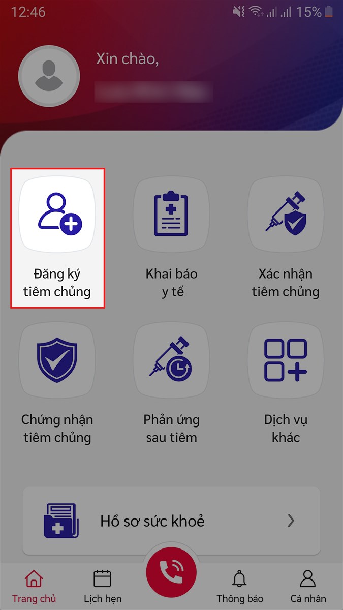 Cách đăng ký tiêm vắc-xin Covid-19 trên Sổ sức khỏe điện tử